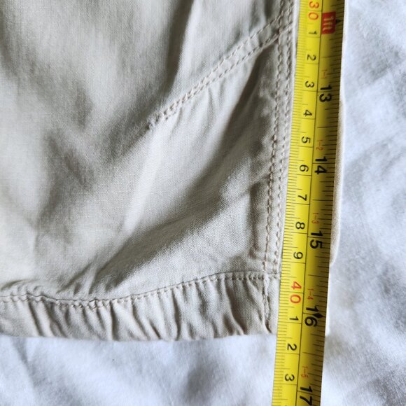 Men's 38 Shorts Point Zero Flat Front DNM Original Beige Cotton Zip Button - Picture 8 of 14